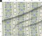 Various Fabrics by the Yard or Fat Quarter Indian Floral Blue Flowers Green Botanical Traditional Large Scale Stamped Stripes Custom Printed Fabric by Spoonflower